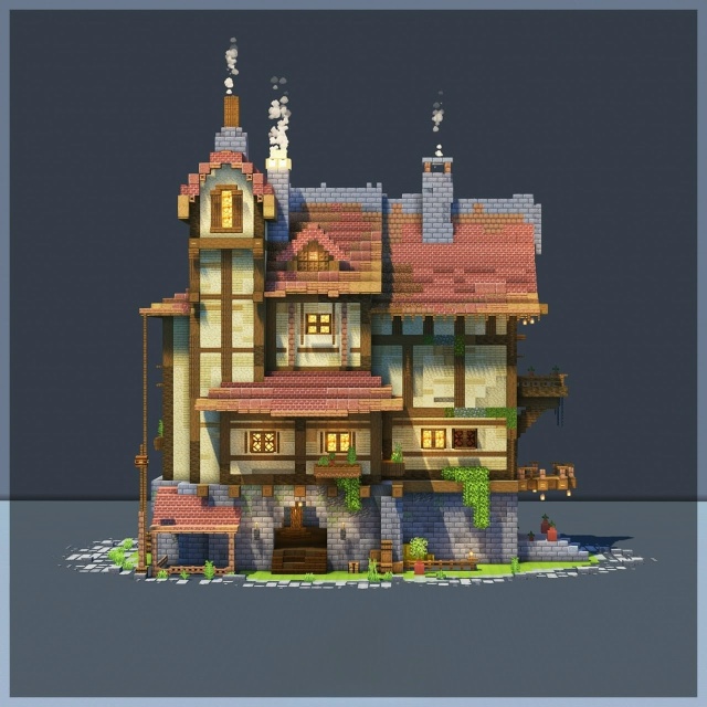 Красивый домик в Стимпанк стиле!
Хотели бы жить в тако...