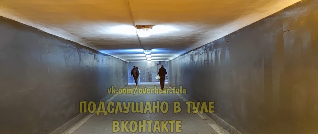 Так сейчас выглядит подземный переход на ост. Политех. ...