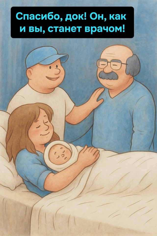 Доктор принял роды. И вызов.
