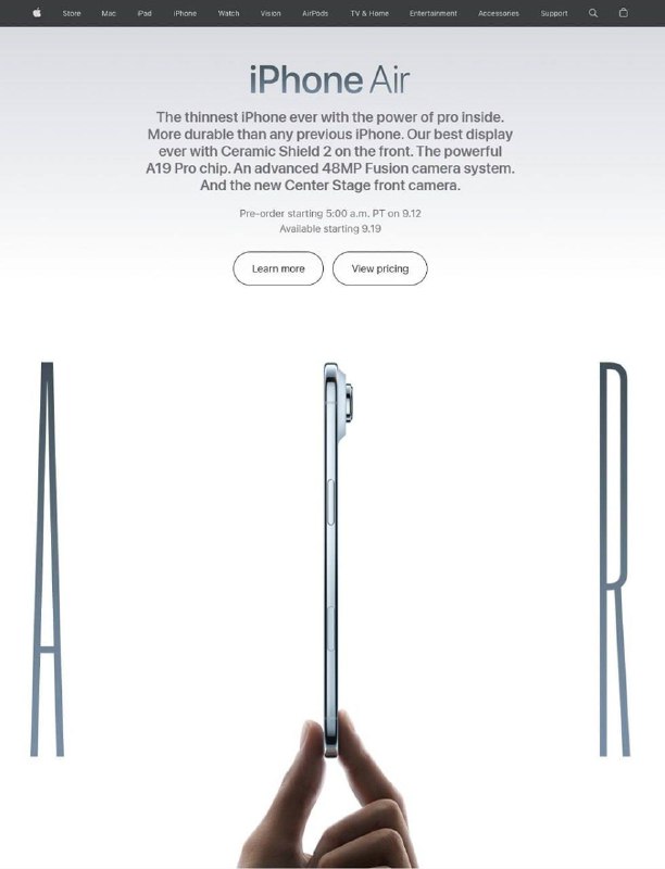 Apple изменила рекламу iPhone Air из-за маленьких пенисов у корейцев — с картинки убрали руку, держа