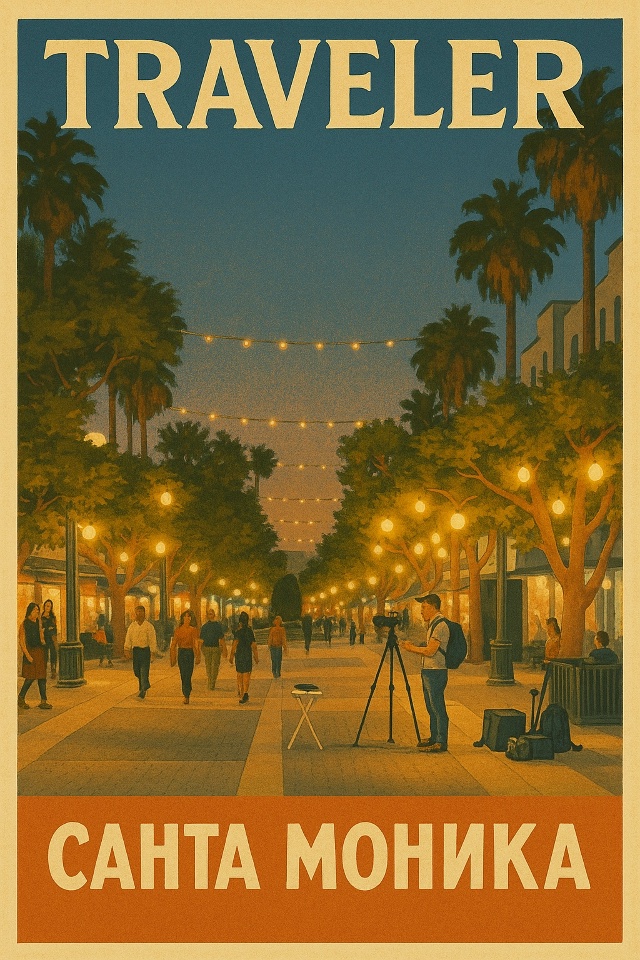 🌍 Санта-Моника, США
Город солнца и океана, где жизнь т?...