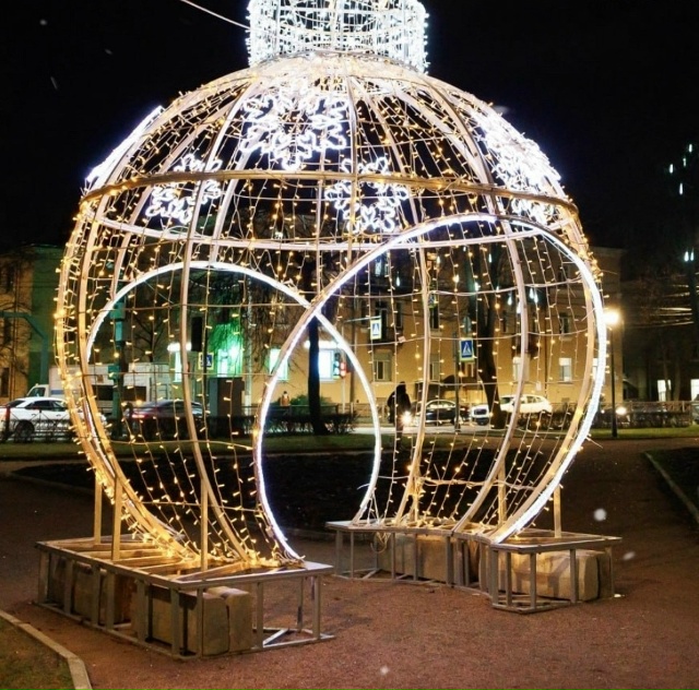 Световые композиции с зимними названиями — «Январска?...