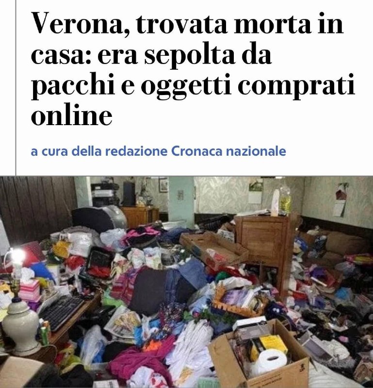 Женщина умерла под горами заказов с маркетплейса в Италии.
57-летнюю нашли в квартире, полностью з
