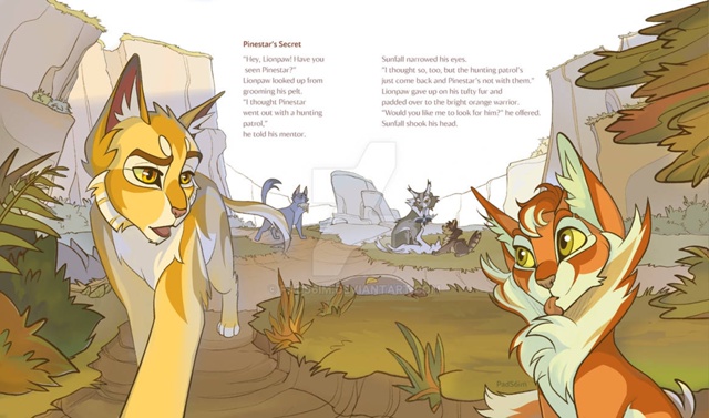 — Эй, Львинолап! Ты Острозвезда не видел?
Золотистый Ль...