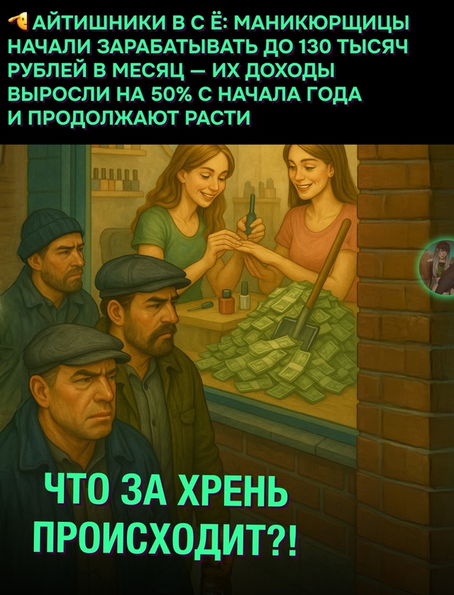 😳 Маникюрщицы начали зарабатывать до 130 тысяч рублей ?...