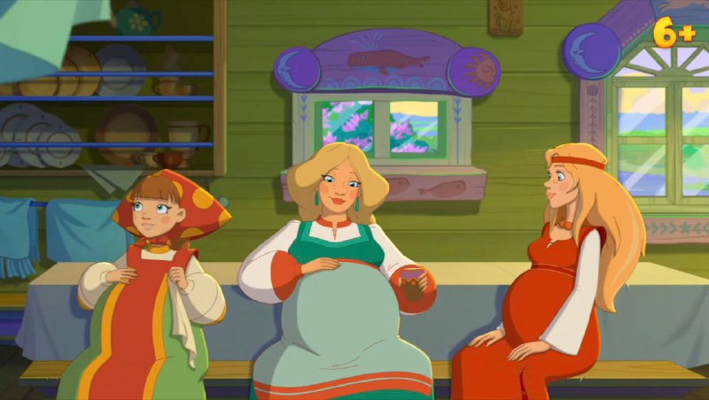 В новой части франшизы «Три богатыря» жены всех главных героев забеременели
Это следует из трейлера