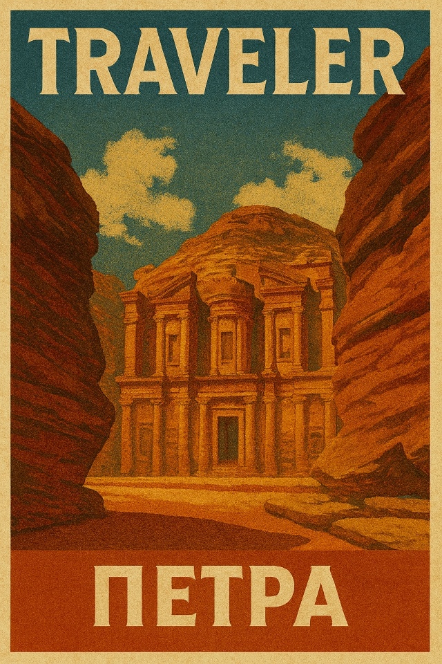 🌍 Петра, Иордания
Город, высеченный прямо в скалах, по...