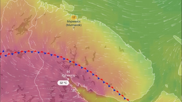 Аномальная жара в Заполярье: до +32°C
18-19 июля на юге Мур?...