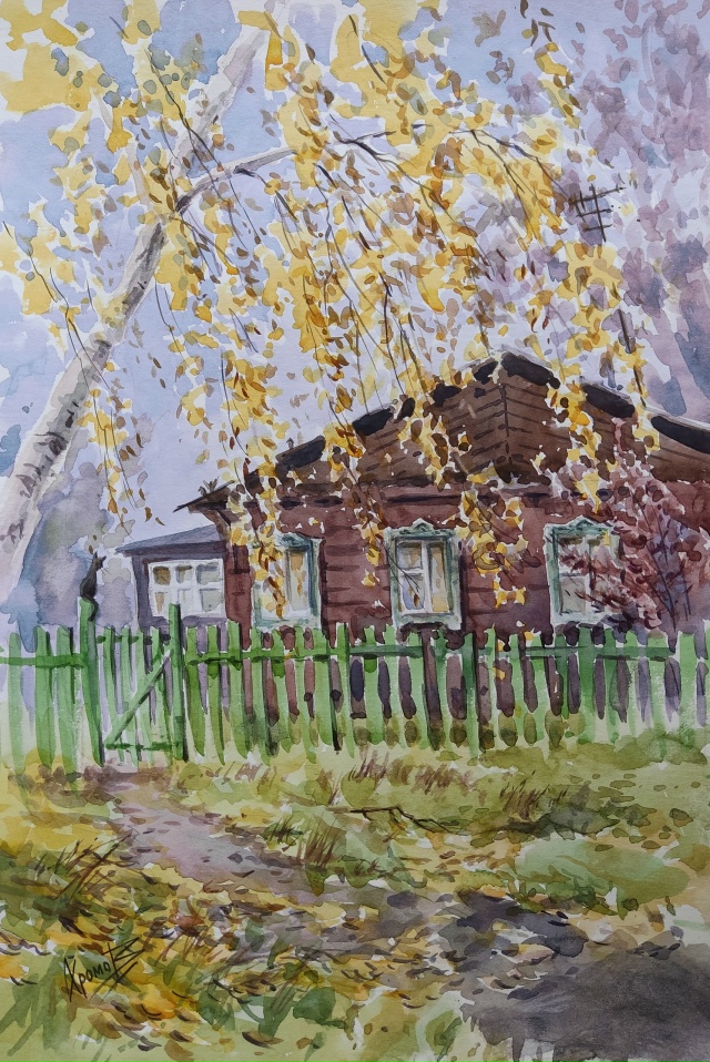 [club221471639|Художник Михаил Хромов]. Акварель, бумага, А3