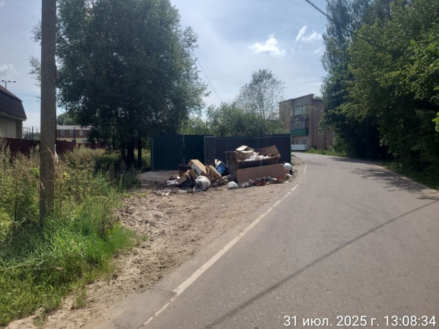 Никак контейнер с мусором не хочет залезать в этот заг?...