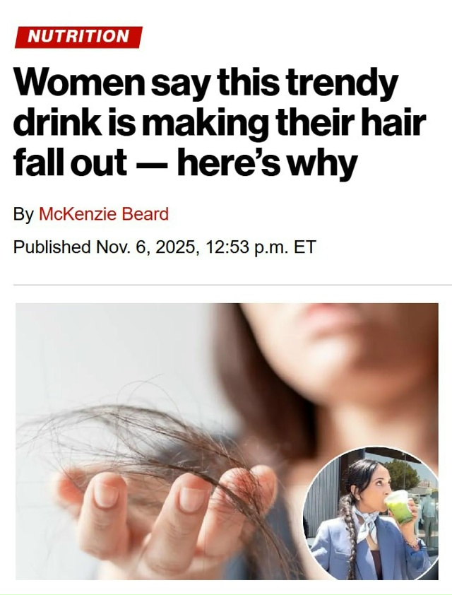 Матча приводит к выпадению волос — девушки массово на?...