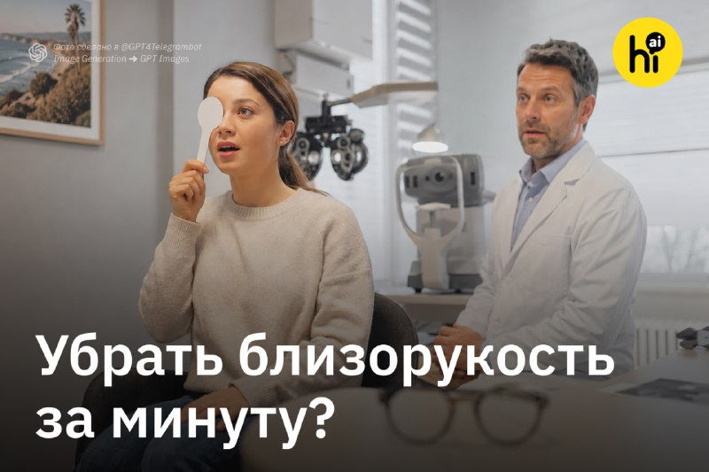 🔍 Убрать близорукость за минуту позволит новый метод — без лазеров и разрезов
Ученые из Калифорнии