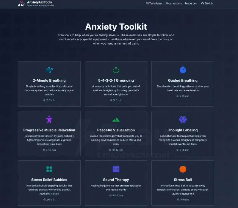 Тревожники, для вас: сервис Anxiety Aid Tools помогает справляться с беспокойством и поддерживать пс