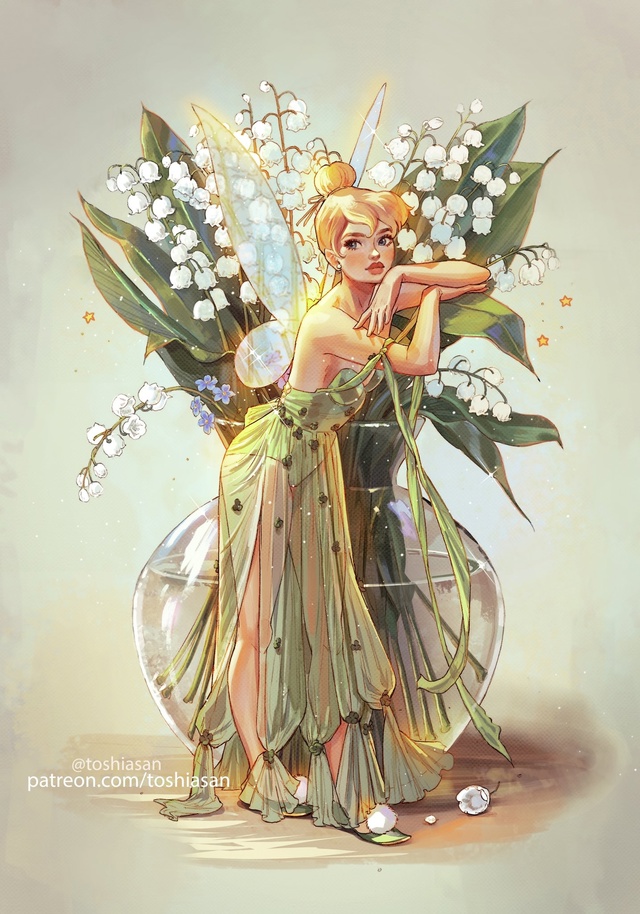 #Disney #Tinker_Bell / Феи
Очаровательные феечки от Toshia_San_art