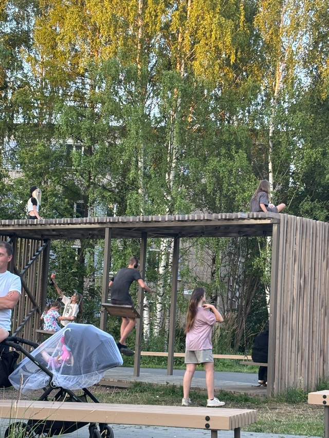 Ломают качели на реке времени. Уже не впервые вижу эту ?...