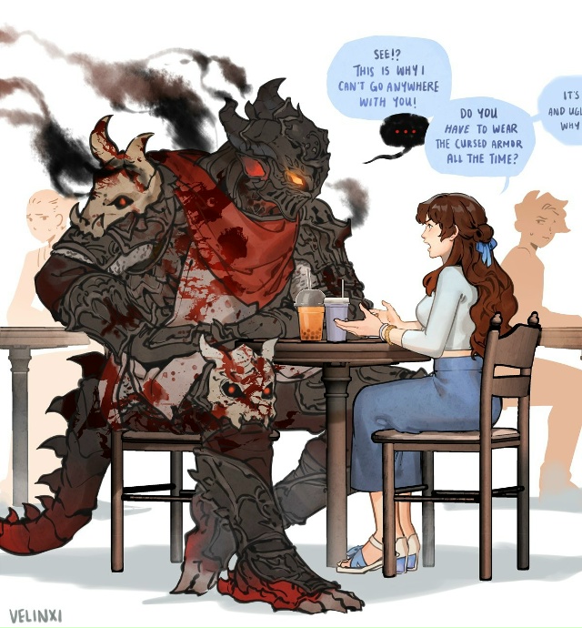 #Art_пары
Леди и Дракон от Velinxi