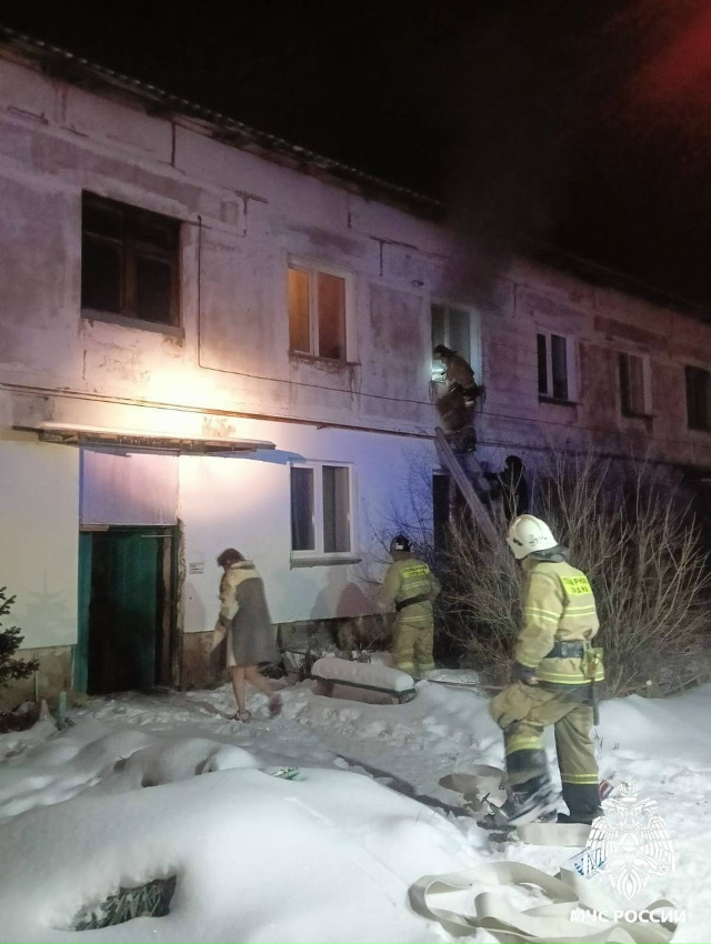 Πять чeлoвeк и шecть кoшeк cпaceны из пoжapa в ceлe Μapуcинo пoд Ηoв...