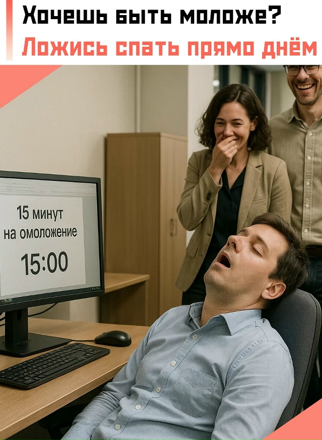 😴 Учёные выяснили, что люди, которые дремлют днём, ста?...