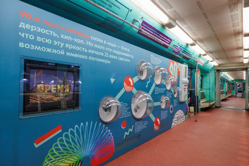 🚇8 августа на Арбатско-Покровской линии запустили тематический поезд в честь 30-летия СИБУРа   Пасса