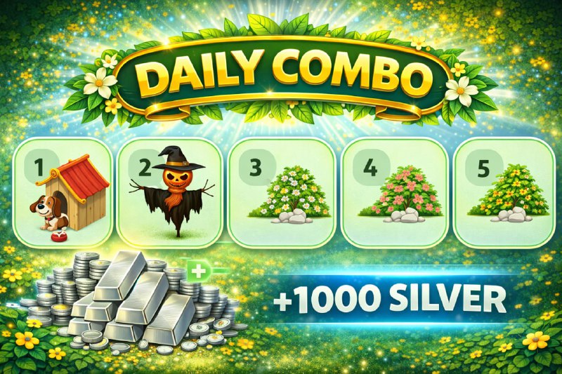 #Grow_Tea 🍃
🍃 Новая игра в GROWTEA — ЕЖЕДНЕВНОЕ КОМБО!
Мы запускаем новую бесплатную игру, в котор