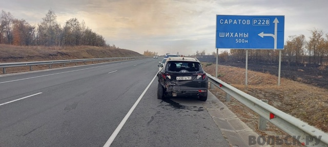 ? В Вольском районе два человека травмировались в ДТП...