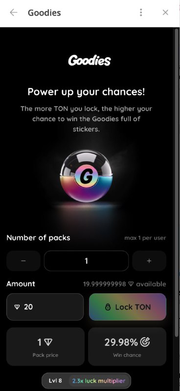 В @getgoodies_bot пошел розыгрыш стикеров. Пока какие-то мишки, завтра бык Ламборгини
Рекомендую по