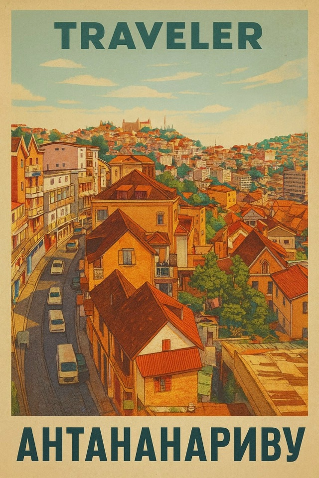 🌍 Антананариву — столица и сердце Мадагаскара.
⠀
Гор?...