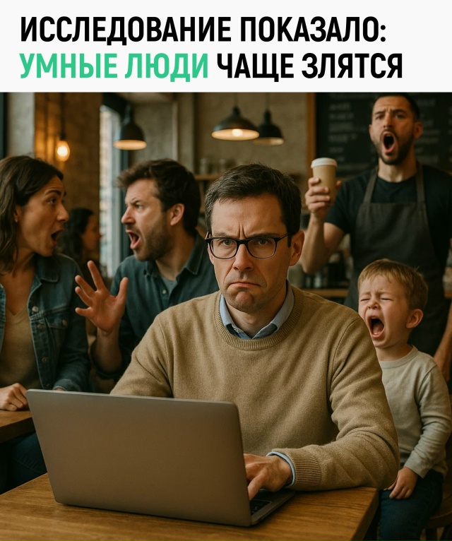 Получается, чем умнее человек, тем ближе он к тому, чтоб...