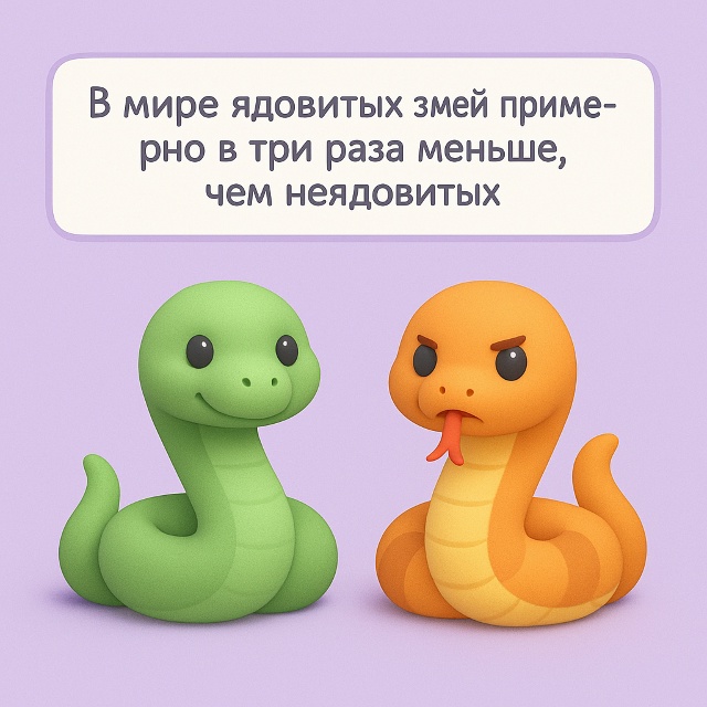 🐍 Змеи: опасных меньше, чем кажется
В мире ядовитых зм...