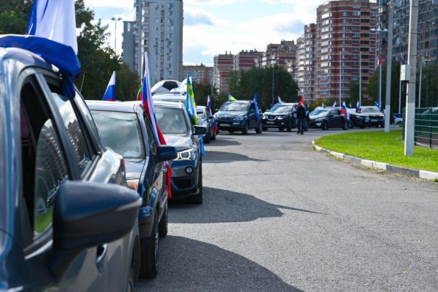 По центральным улицам города Видное прошел автомобиль...