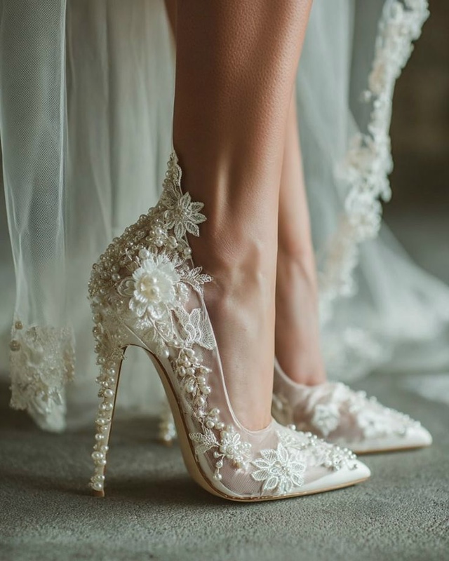 Туфельки невесты по версии ИИ 👰
Примерили бы такие?)
#...