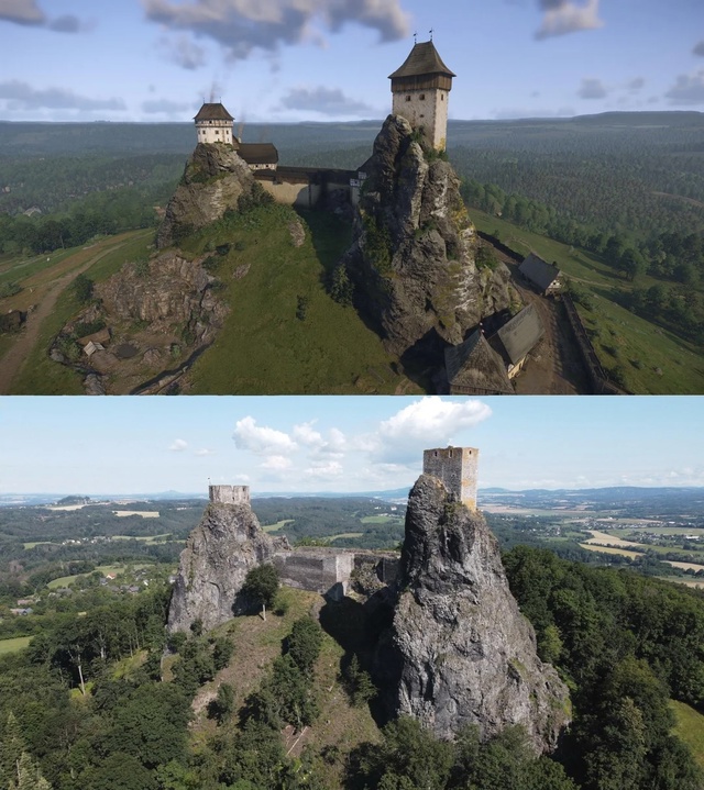 Замок в Тросковице из Kingdom Come: Deliverance 2 сравнили с его ре?...