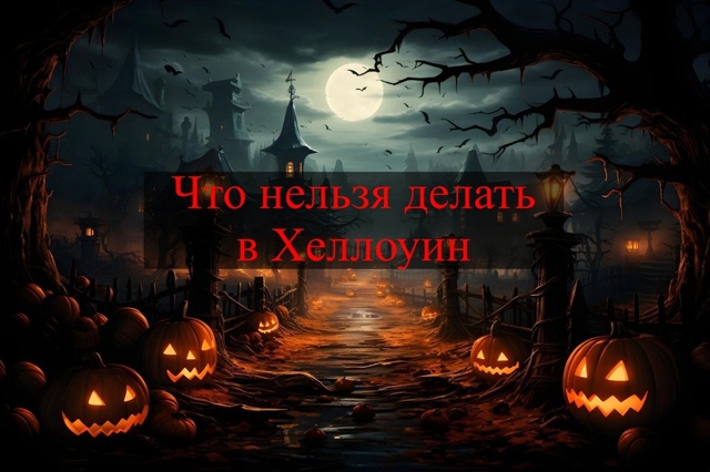👹 Сегодня отмечается Хеллоуин
‼Что нельзя делать в э?...