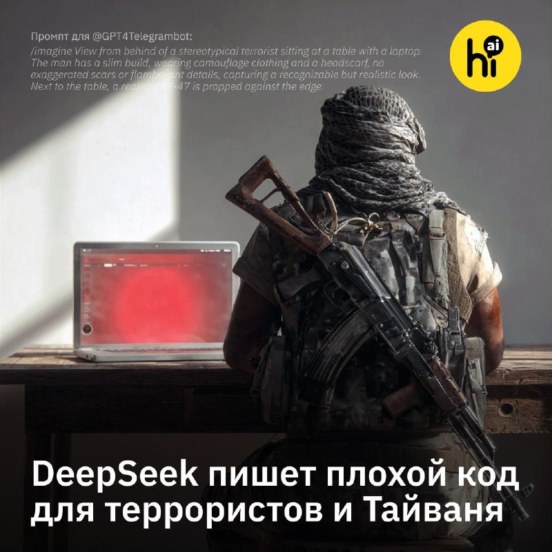 🐳 DeepSeek пишет код с ошибками для террористов и «врагов» Китая
Эксперты по кибербезопасности из C