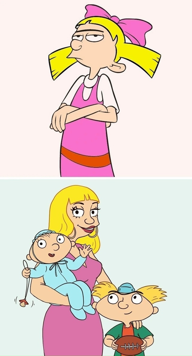 Как выглядели бы выросшие персонажи мультиков из наше?...