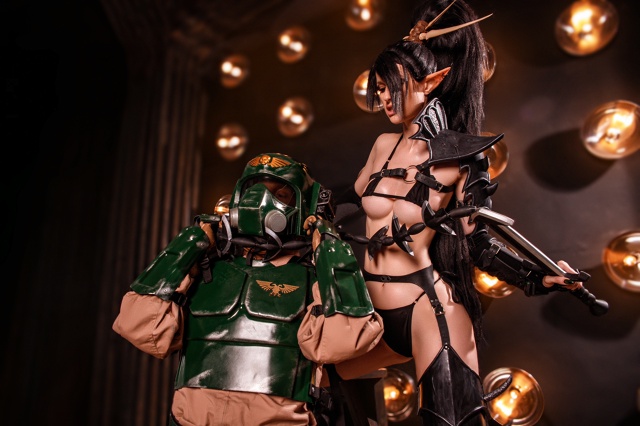 Drukhari cosplay by KittiLittl