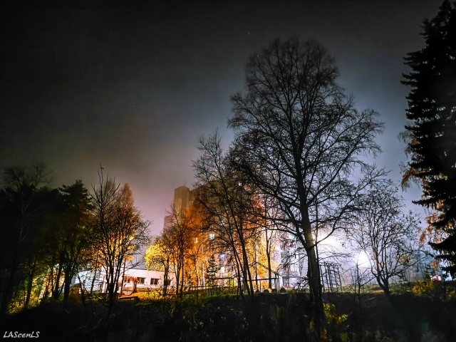 Туманная ночь.
Фото: Юрий Жарков