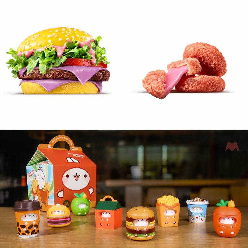 😳 🍔 Жёлтый бургер с лиловым сыром появится во «Вкусно и точка»
С 5 октября сеть запускает коллабора