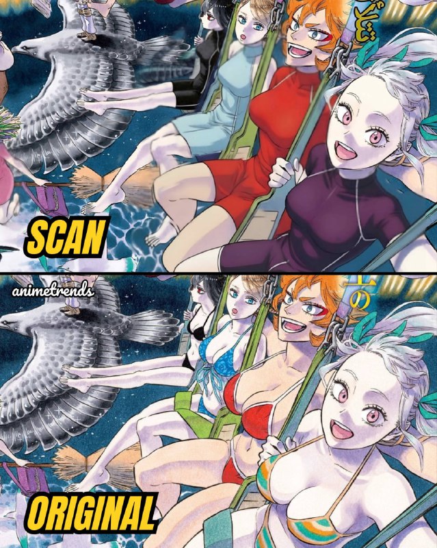 😔В арабских сканах «Черного клевера» подверглась цензуре работа Юки Табаты.