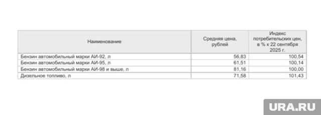 Дизельное топливо и бензин подорожали в Курганской об?...