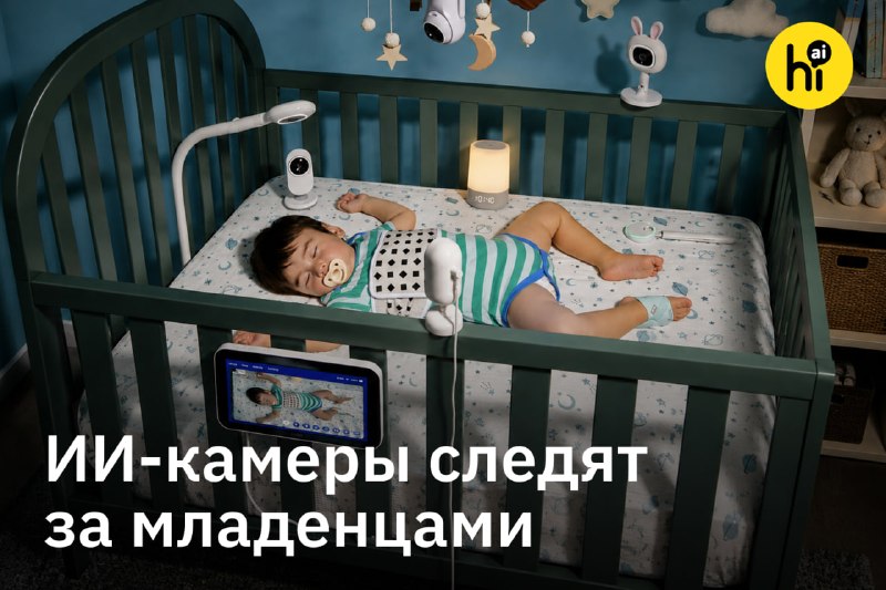 🎥 ИИ-камеры следят за младенцами
Стартап Nanit продает камеры, которые непрерывно следят за ребенко