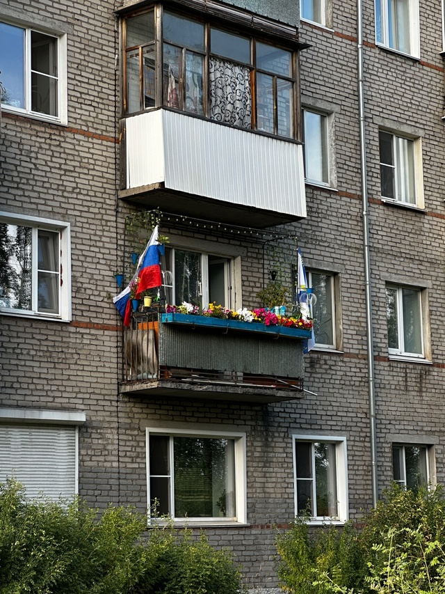 На Гагарина проживает настоящий патриот страны! Краса?...