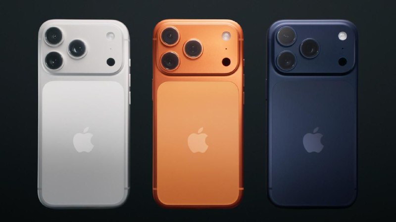 Apple представила новый iPhone 17 Pro
iPhone с самым объёмным аккумулятором.
– Новый рыжий цвет.