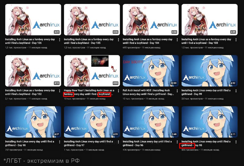 В прошлом году парень решил устроить себе челлендж: каждый день ставить на комп Arch Linux, пока не