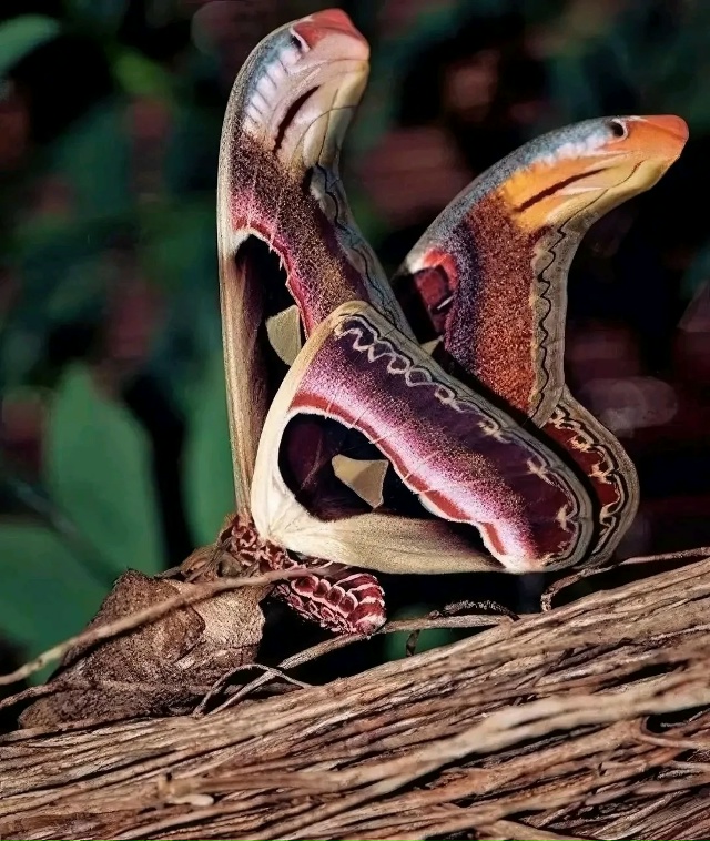 Attacus Atlas — удивительная бабочка, замаскированная под з?...