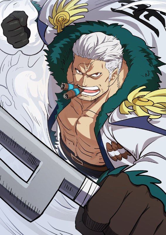 🎉Официальная иллюстрация ко дню рождения Смокера из аниме «Ван-Пис»