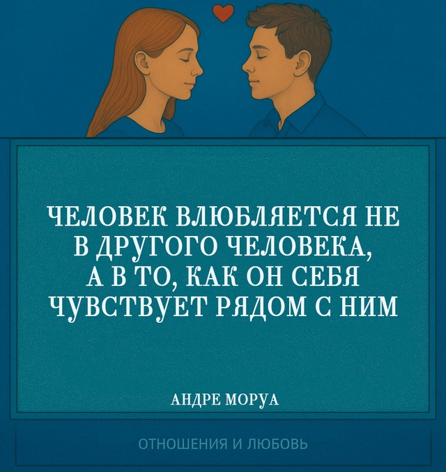 Эта мысль подчёркивает важный механизм в отношениях: л...