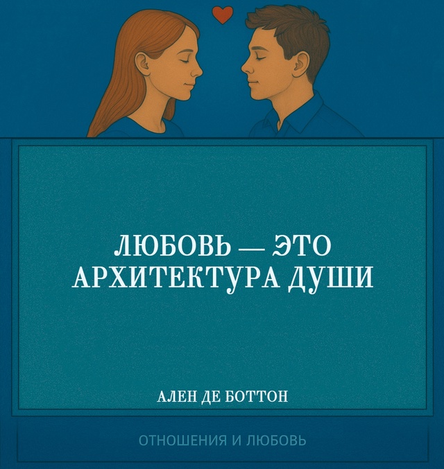 Ален де Боттон в этой лаконичной фразе придаёт любви с?...