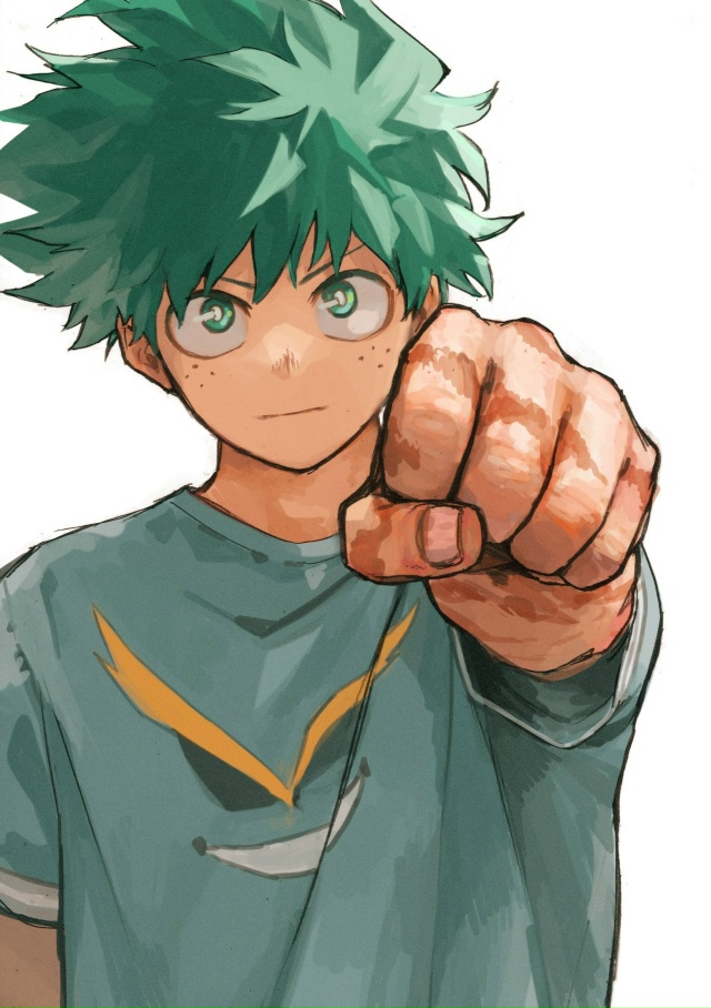 ⚡ Хорикоши выдал пару эпичных иллюстраций с Деку и Шиг...