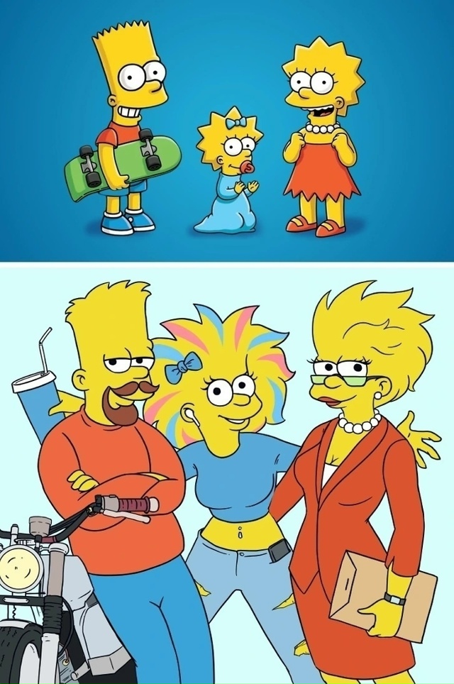 Как выглядели бы взрослые персонажи мультиков из наше?...